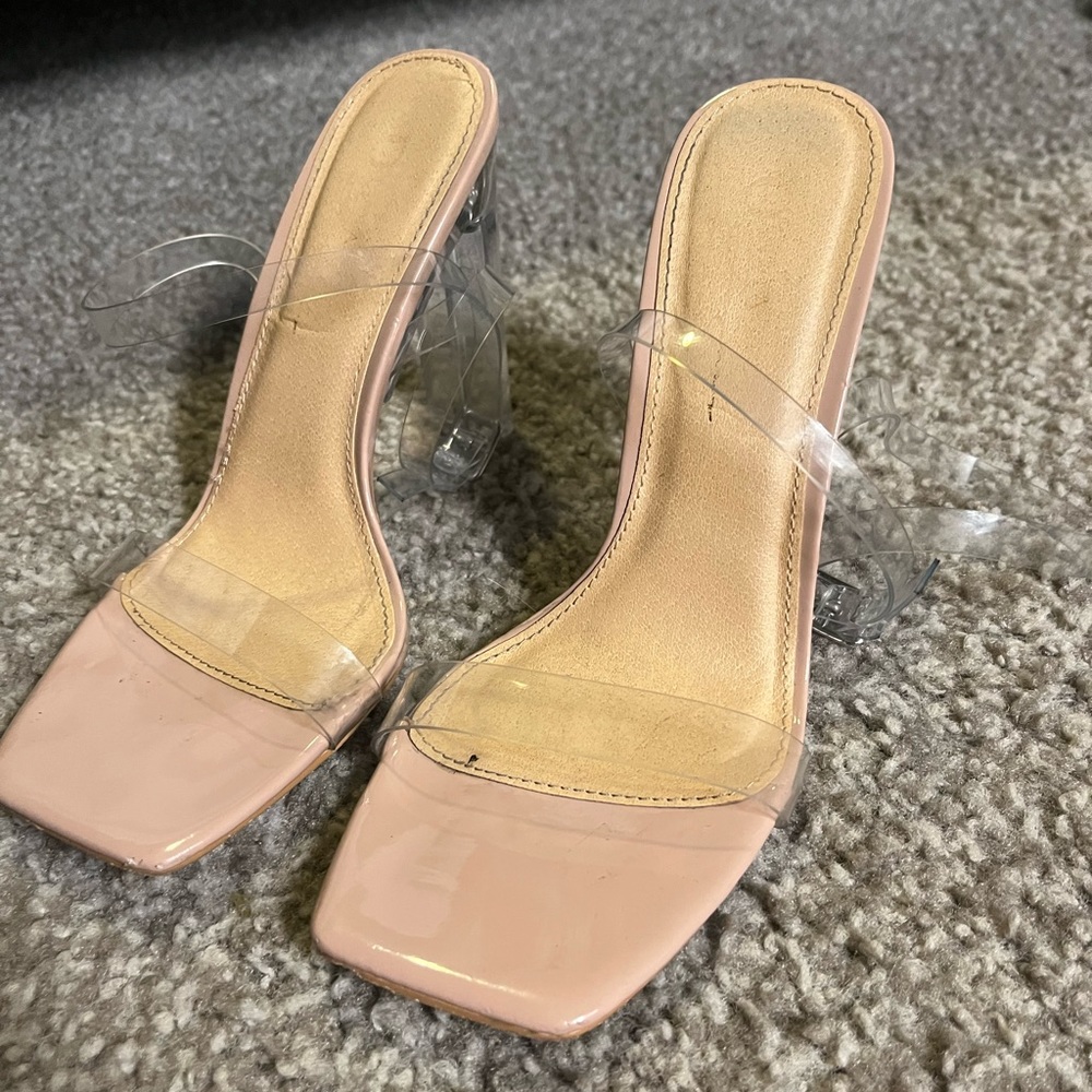 Nude Clear Heels